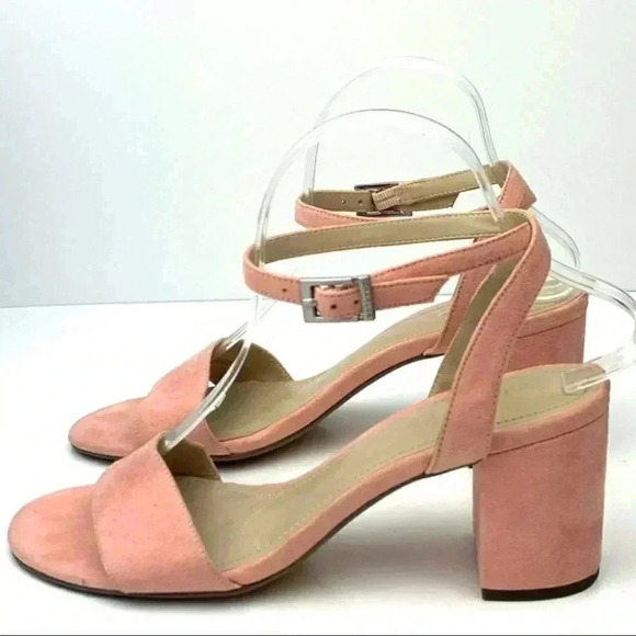 Charles Charles David heels size 8 pink faux suede - Picture 5 of 15
